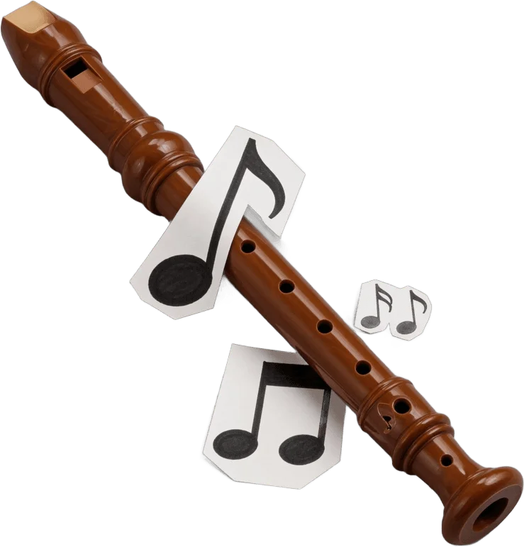 Brown Recorder Flute