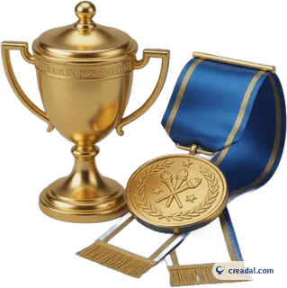 Gold Trophy and Medal