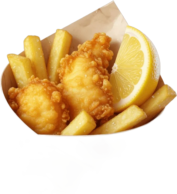 Cornet poisson frites