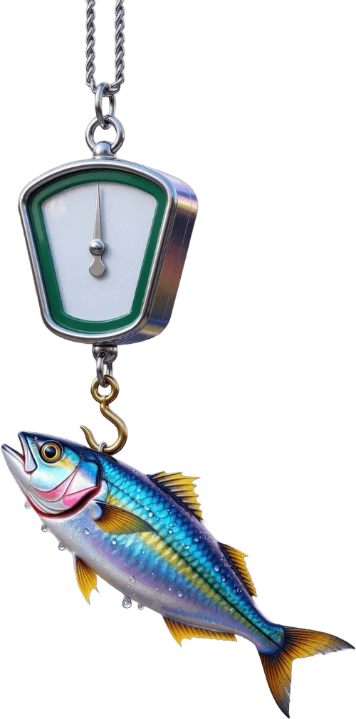 吊り下げ魚の秤