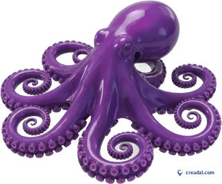 Ganzer Lila Oktopus