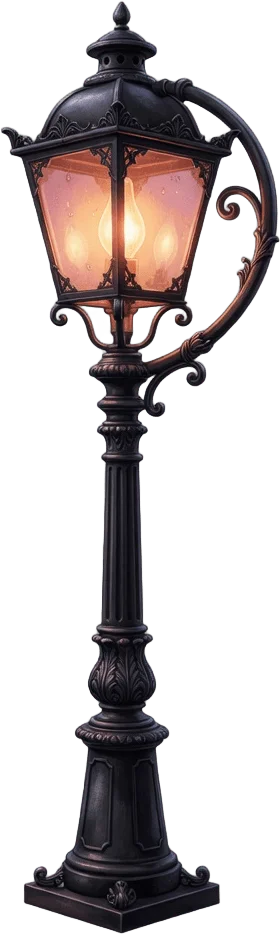 Vintage street lamp