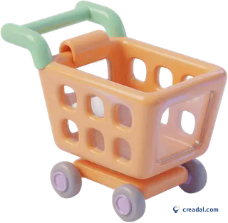 Orange shopping cart