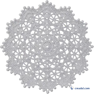 Napperon crochet blanc