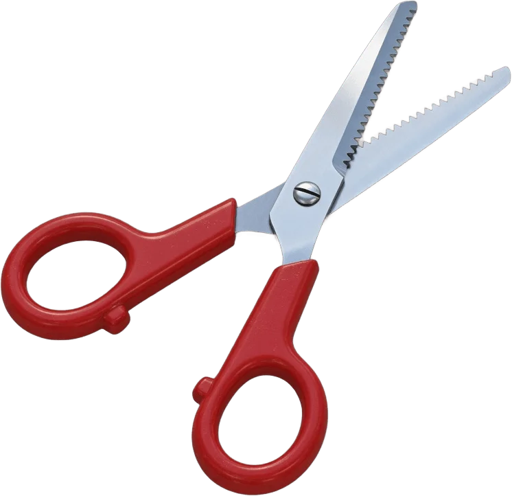Red Pinking Shears