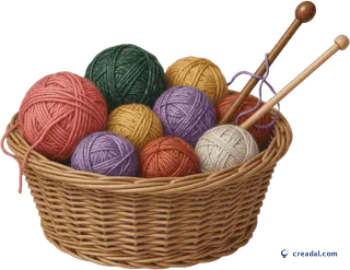 Panier à tricoter
