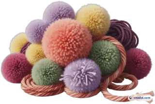 Pompons et fil