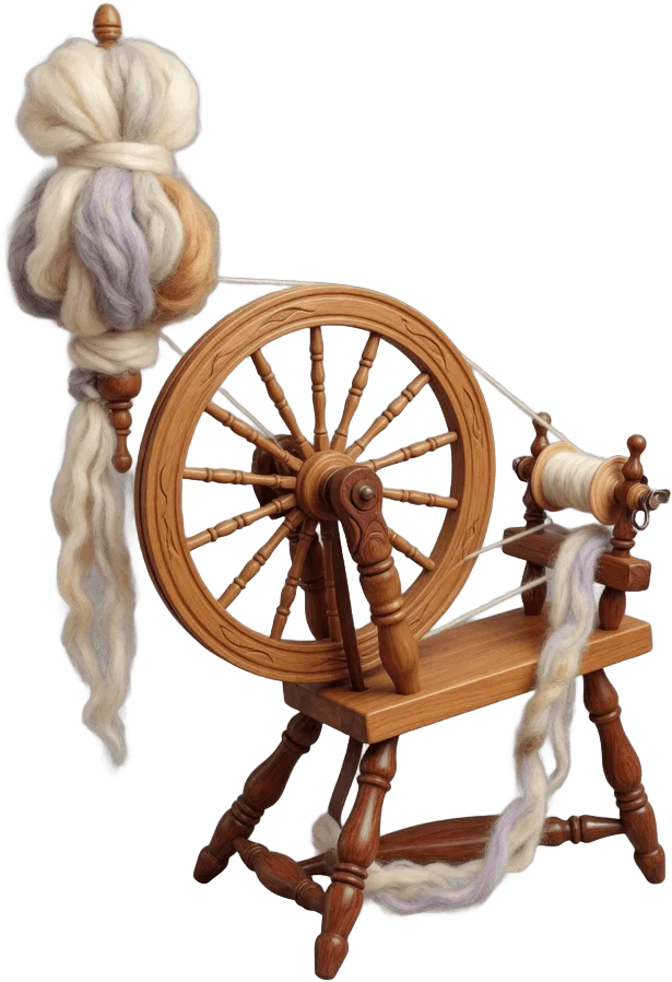Wooden Spinning Wheel