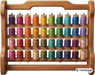 Bobines de fil colorées