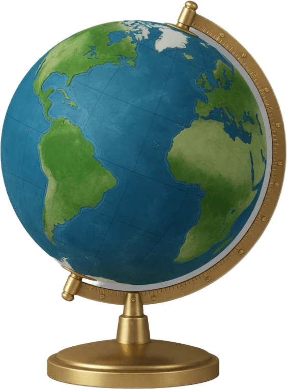 Globe terrestre de bureau