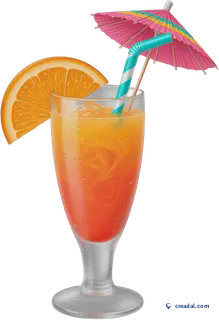Cocktail tropical à l'orange