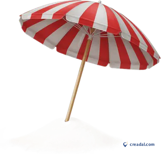 Parasol rayé de plage