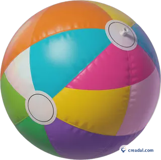 Ballon de plage coloré