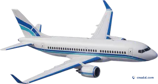 Avion de ligne blanc