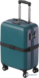 Valise coque turquoise