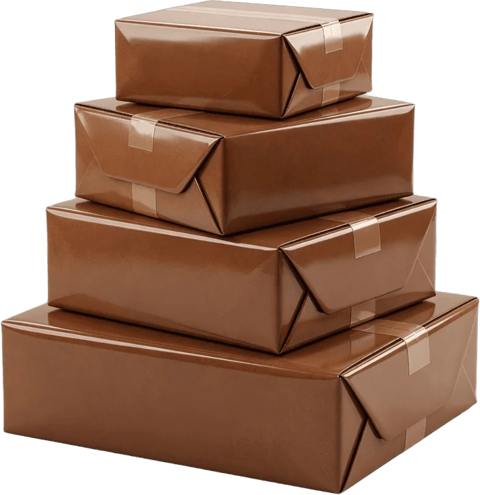 Cardboard box stack