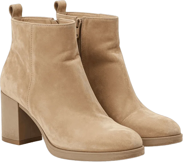 Bottines Daim Beige