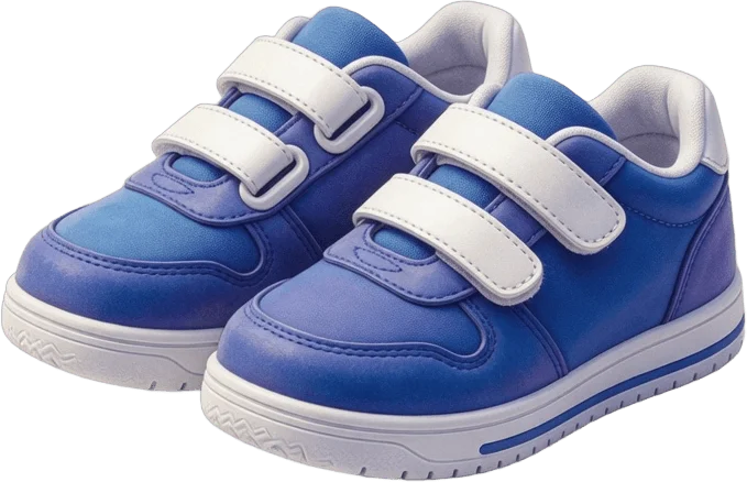 Baskets Velcro Enfant Bleues