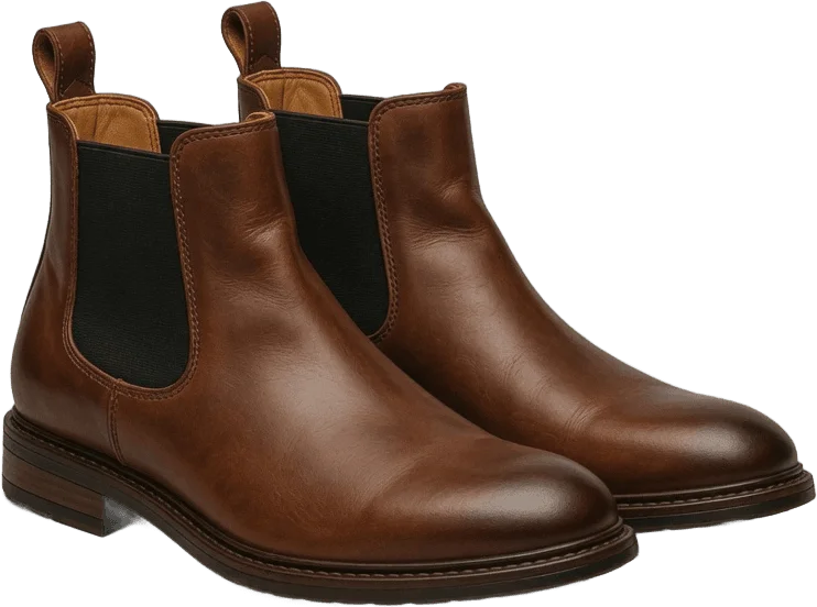 Bottines Chelsea Marron