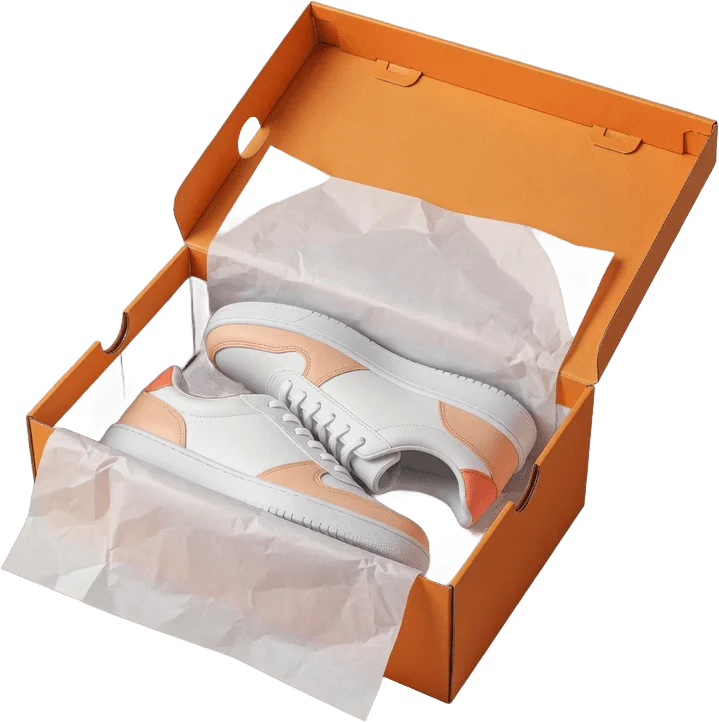 Boîte à chaussures ouverte