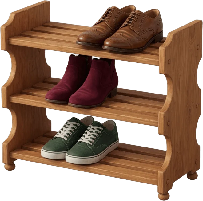 Range-chaussures en bois