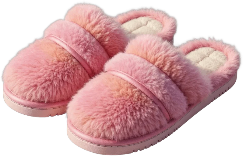 Chaussons Roses Moelleux