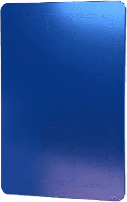 Cartão de crédito azul