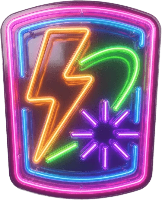 Placa neon aberta