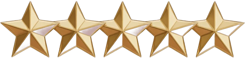 Cinco estrelas douradas