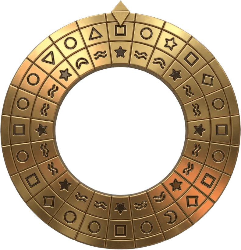 Brass Cipher Wheel