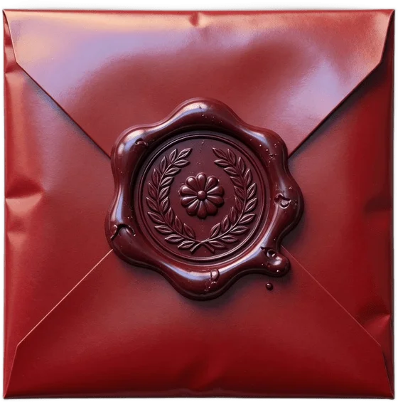 Lettre secrète cachetée
