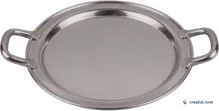 Yuvarlak metal tepsi