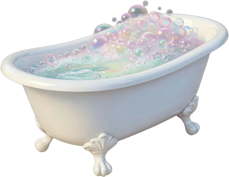 White Clawfoot Tub