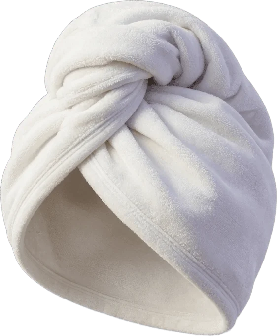 Turban serviette blanche