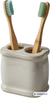 陶器の歯ブラシ立て