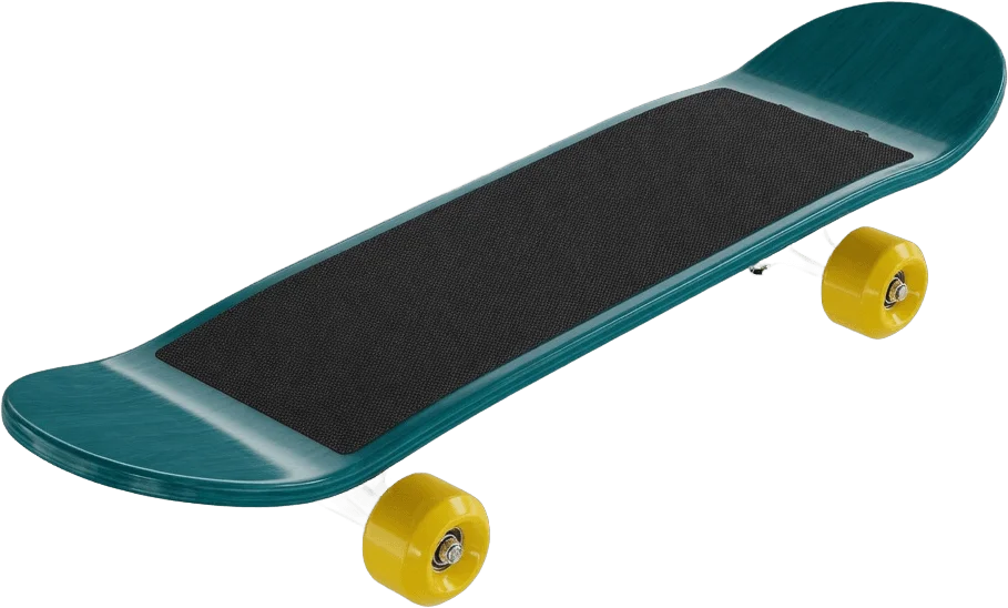 Türkise Skateboard-Illustration