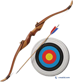 Arc en bois et cible
