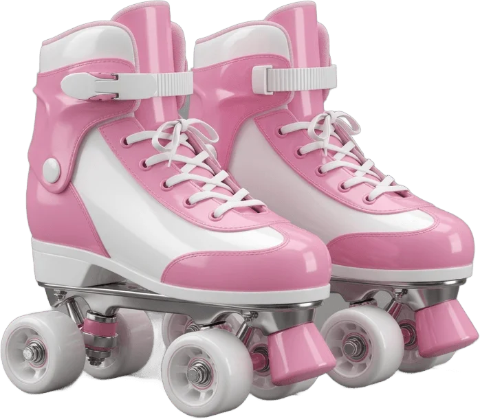 Patins Quad Roses