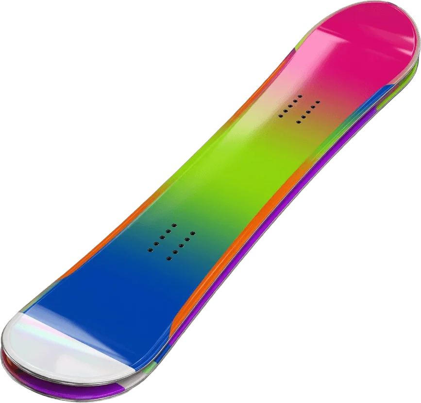 Snowboard en dégradé