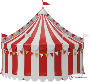 Striped Circus Tent