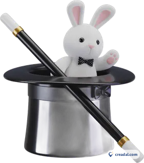 Magician hat and rabbit