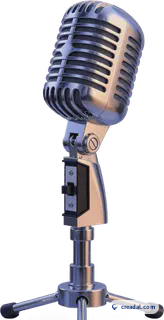 Vintage stage microphone