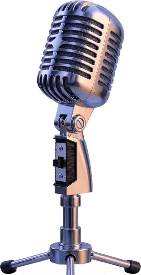Vintage stage microphone