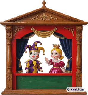 Wooden puppet theatre