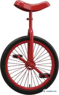 Red Circus Unicycle