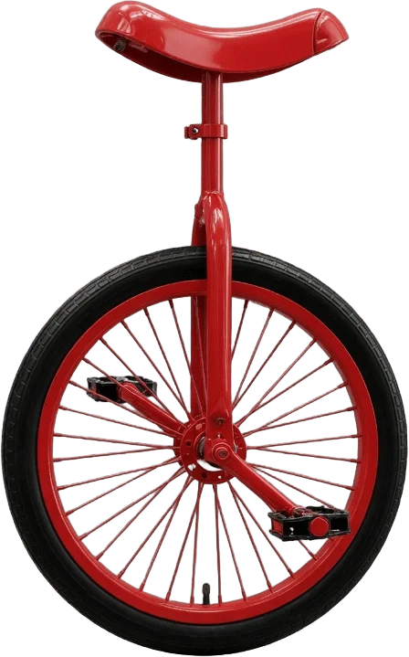 Red Circus Unicycle