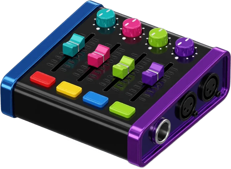 Small podcast mixer