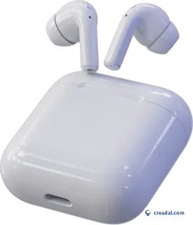 White Wireless Earbuds