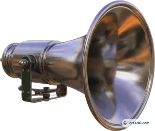 Vintage metal horn speaker