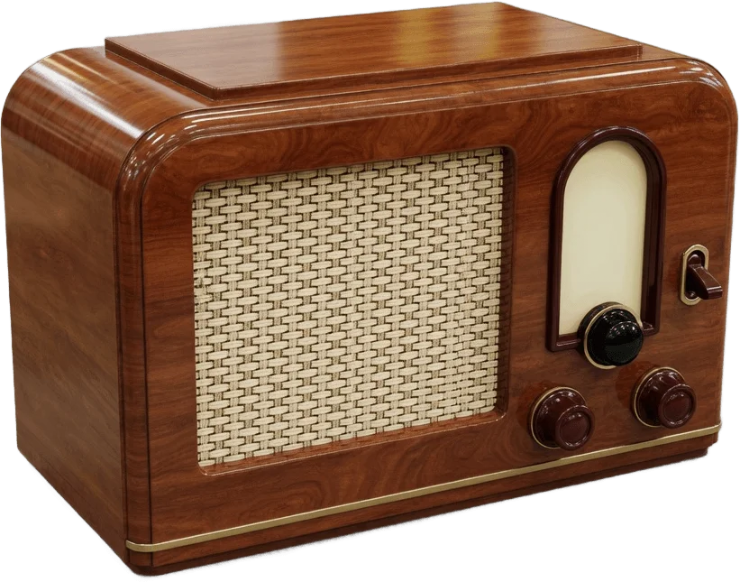 Radio en bois vintage